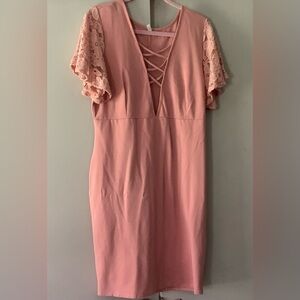 Size 3x coral bodycon dress